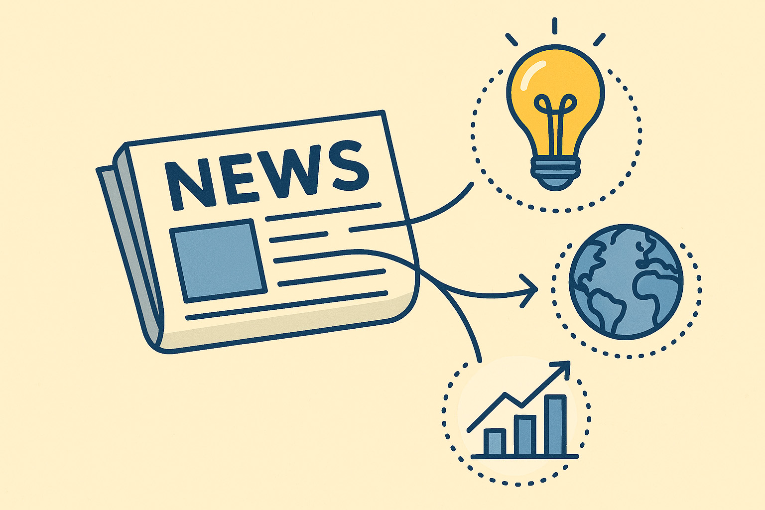 ニュースに関心を持つ習慣のイメージ